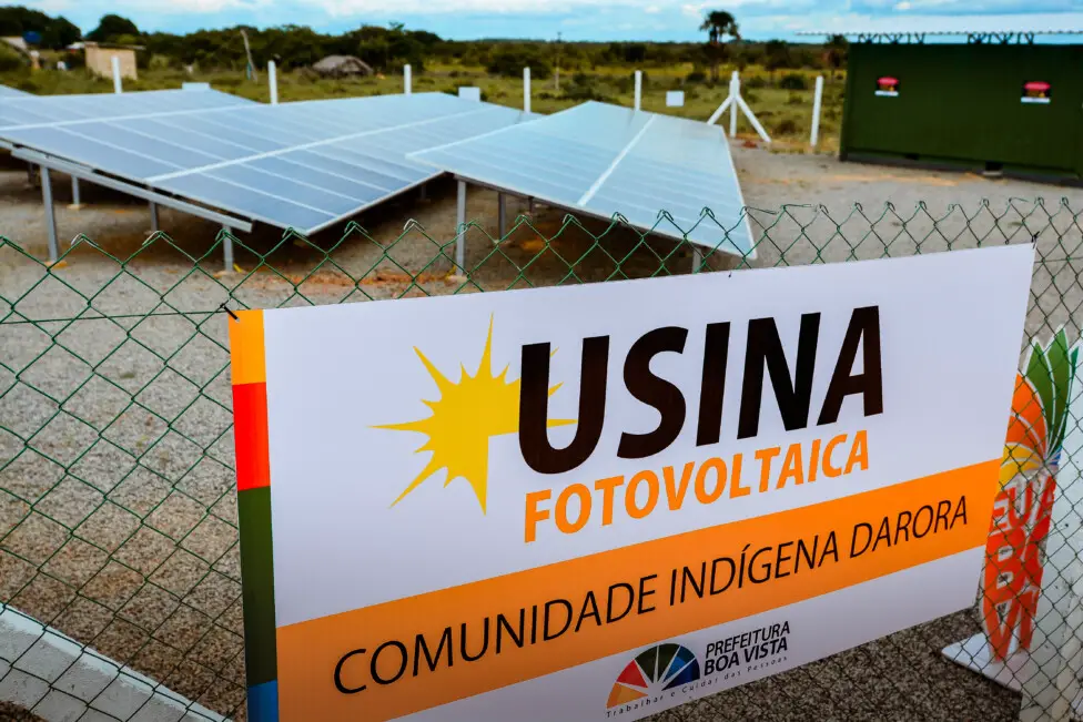 Energia solar na pendência de boas baterias na Amazônia