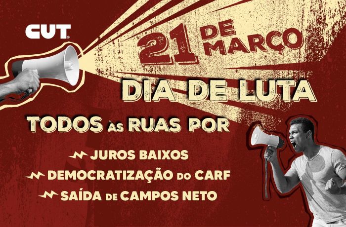 Ato público: centrais e movimentos sociais pressionam por queda de juros e saída de Campos Neto