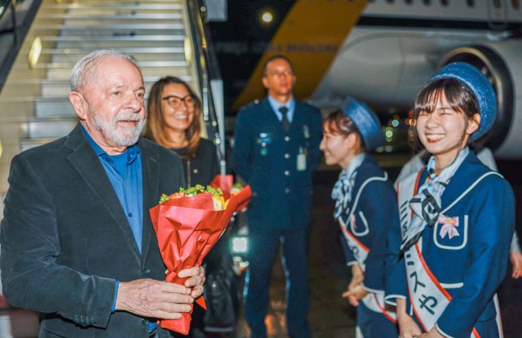 Lula desembarca em Hiroshima para participar da Cúpula do G7