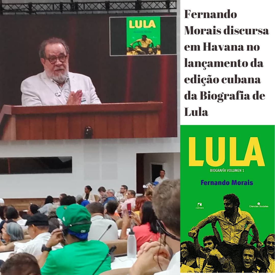“Lula”, de Fernando Morais, é lançado em Cuba – autor entrega 1º exemplar ao Presidente Díaz-Canel.