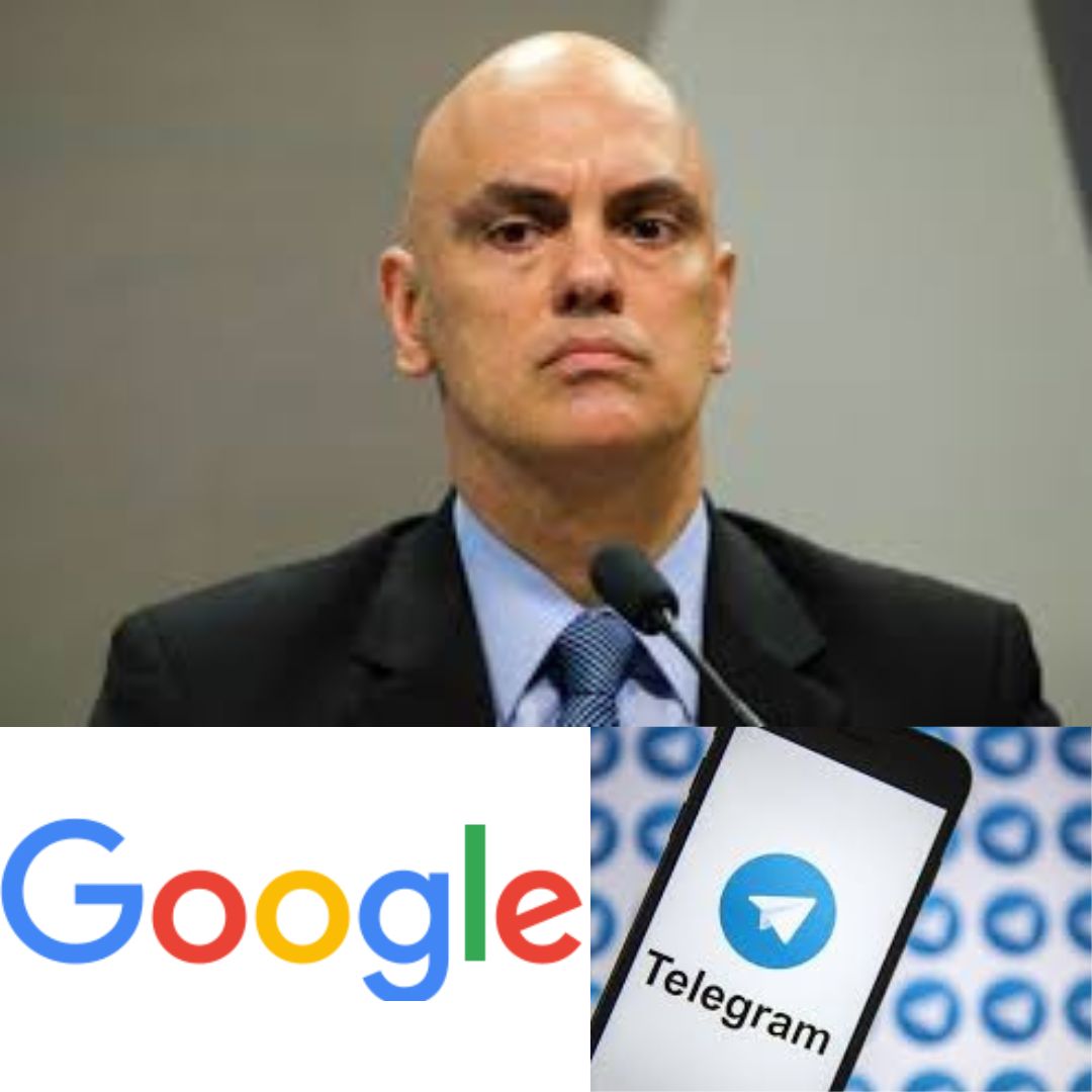 Moraes abre inquérito para investigar executivos do Google e do Telegram