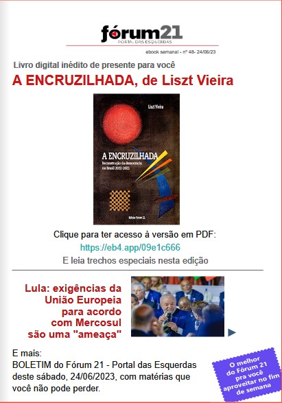 Livro digital inédito de presente para você: A ENCRUZILHADA, de Liszt Vieira.