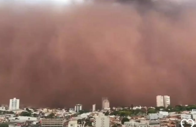 Tempestades de areia avançam sobre América do Sul e Caribe