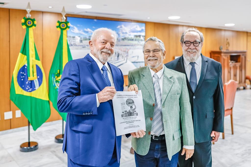 Lula recebe primeiro brasileiro a presidir a Agência de Comunicação Internacional IPS