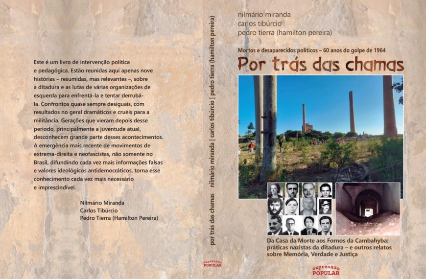 Lançamento em São Paulo (25/04): POR TRÁS DAS CHAMAS. Um livro de intervenção