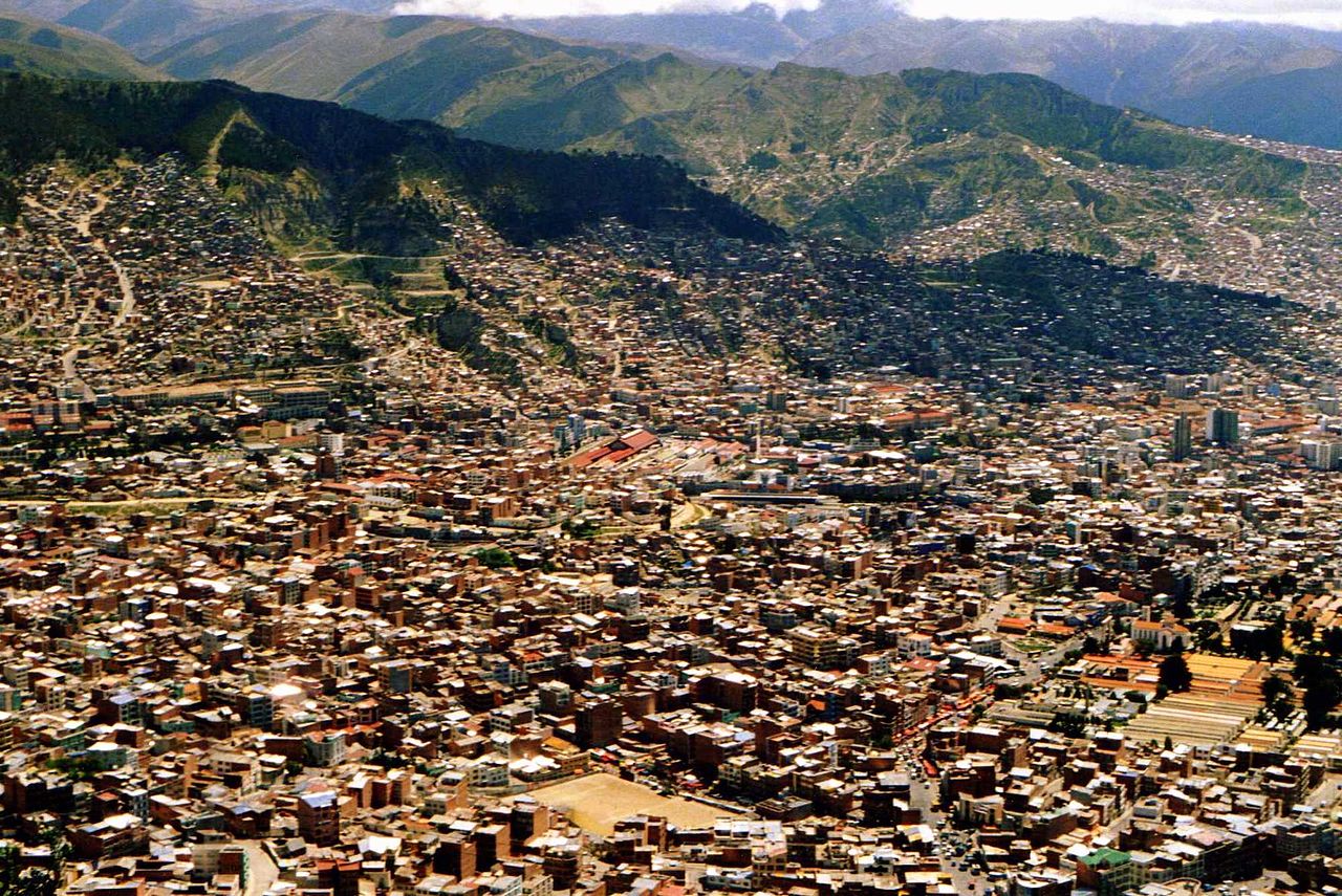 El Alto, acima de La Paz