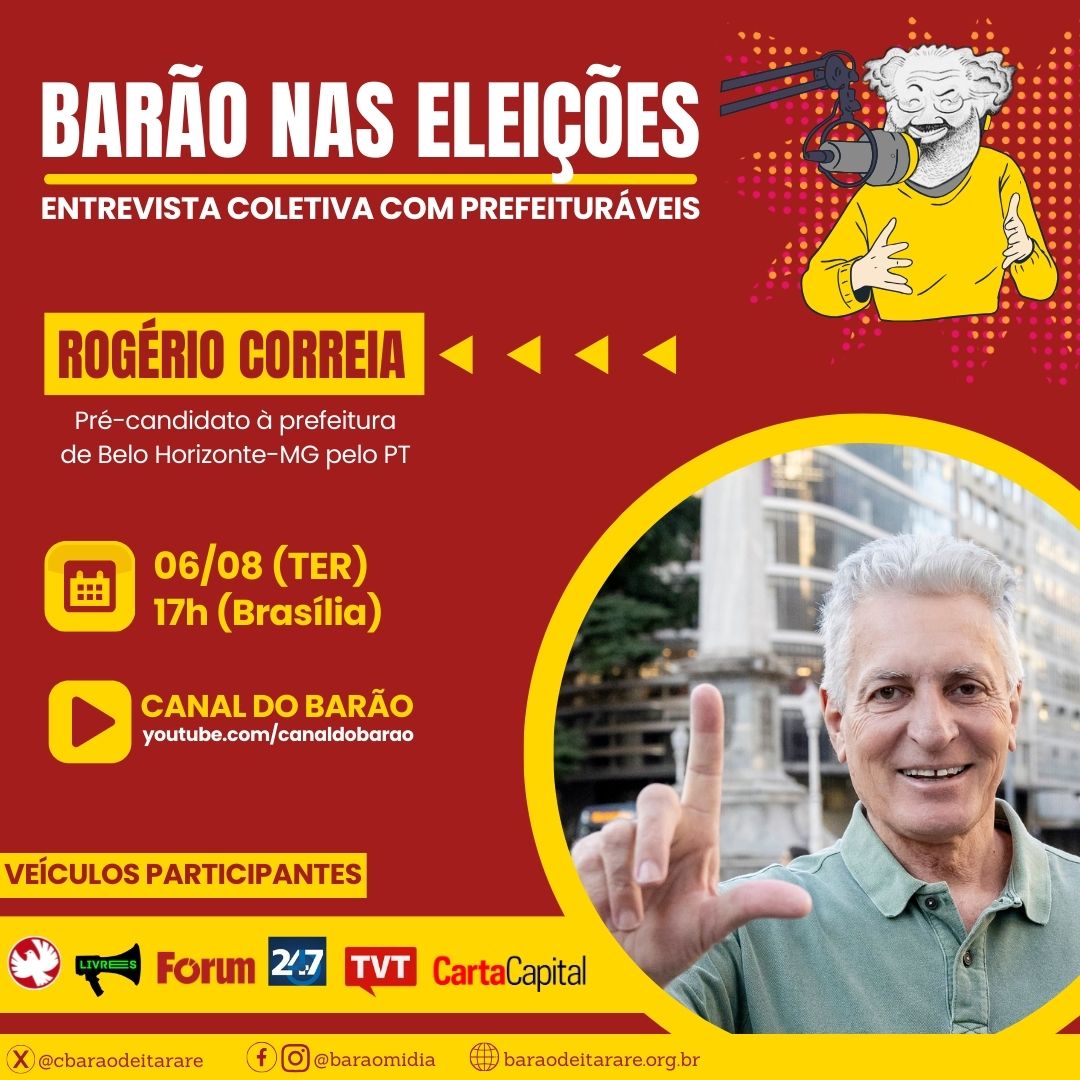 Pré-candidato à prefeitura de Belo Horizonte, Rogério Correia fala às mídias alternativas